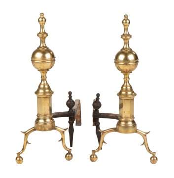 Pair of 18th Century New York Andirons